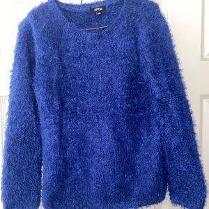 Fuzzy Blue Sweater NWOT